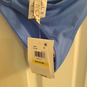 Becca Coastal Fit Blue Bikini Bottoms M